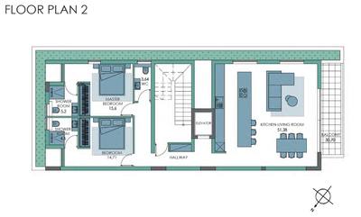 2 BR Whole-floor apartment in Agios Nicolaos, Limassol thumbnail 11