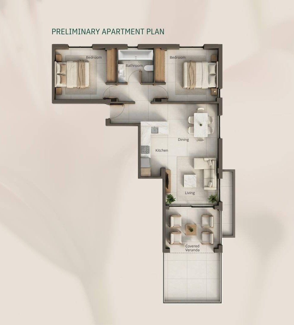 2 BR Apartment in Geroskipou, Paphos photo 12