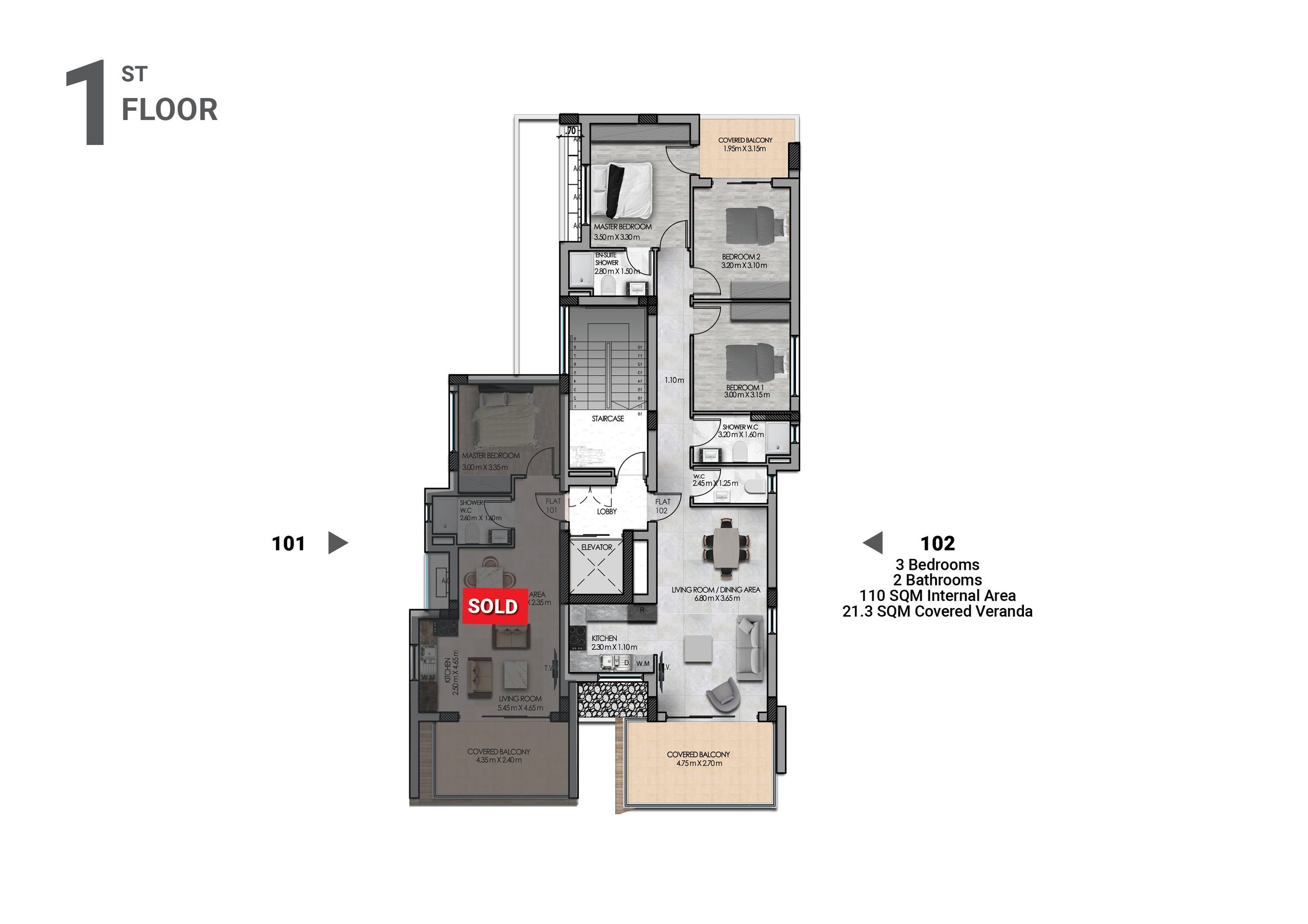 3 BR Apartment in Makenzy, Larnaca photo 5