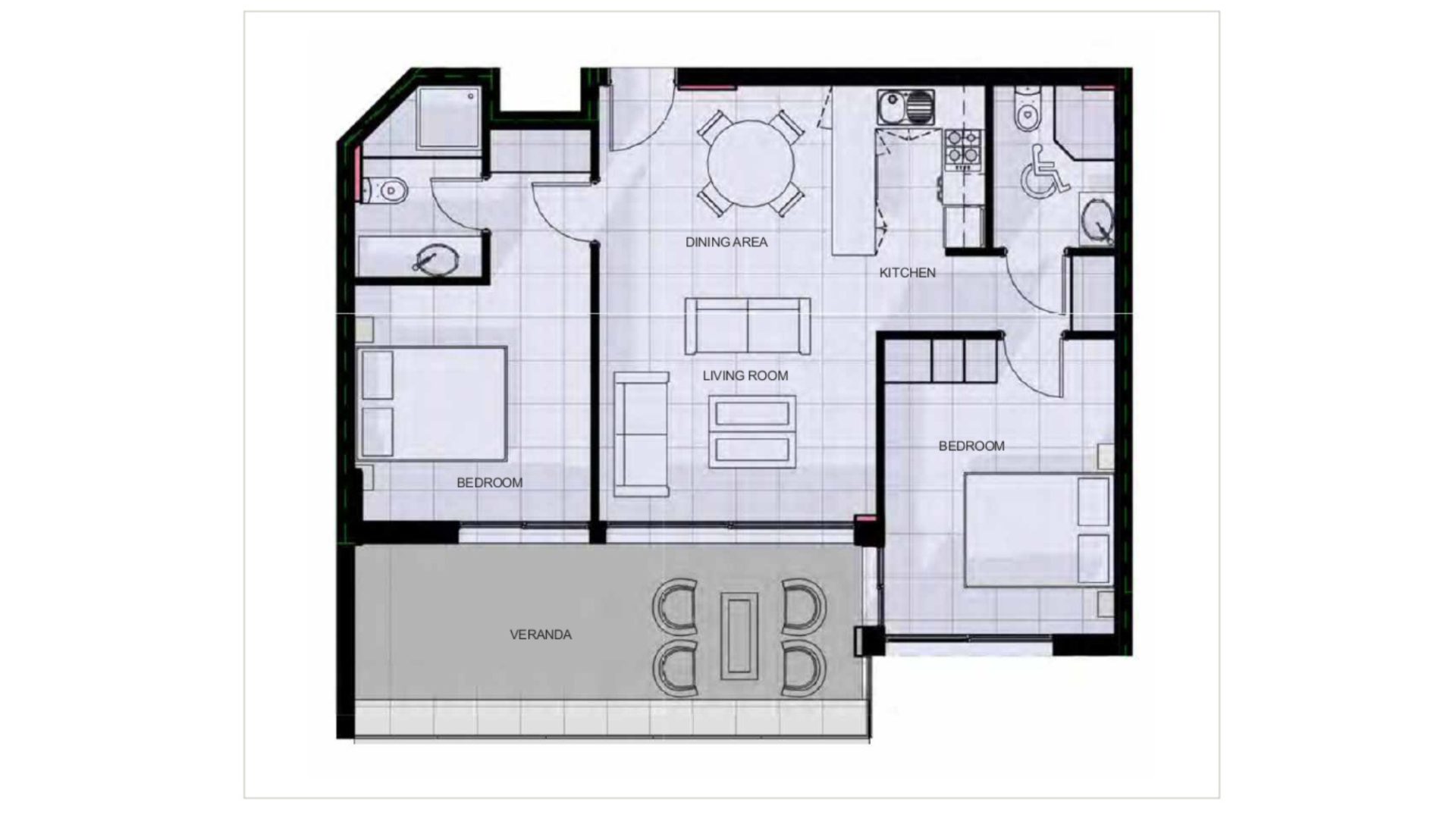2 BR Apartment in Chlorakas, Paphos photo 5