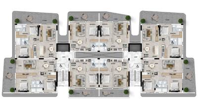 Apartament z 2 syp. w Livadii, Larnaka, miniatura 16