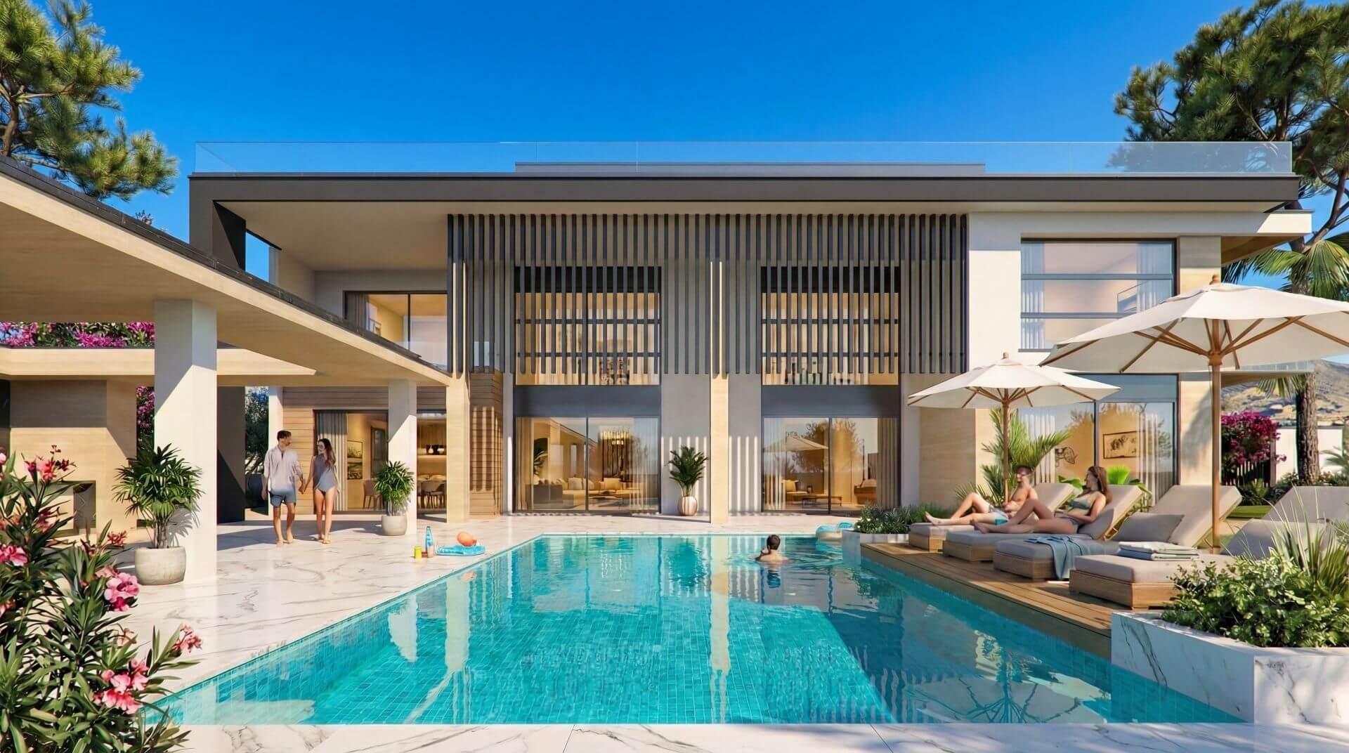 7 BR Luxury Villa with Sea View in Mouttagiaka, Limassol photo 2
