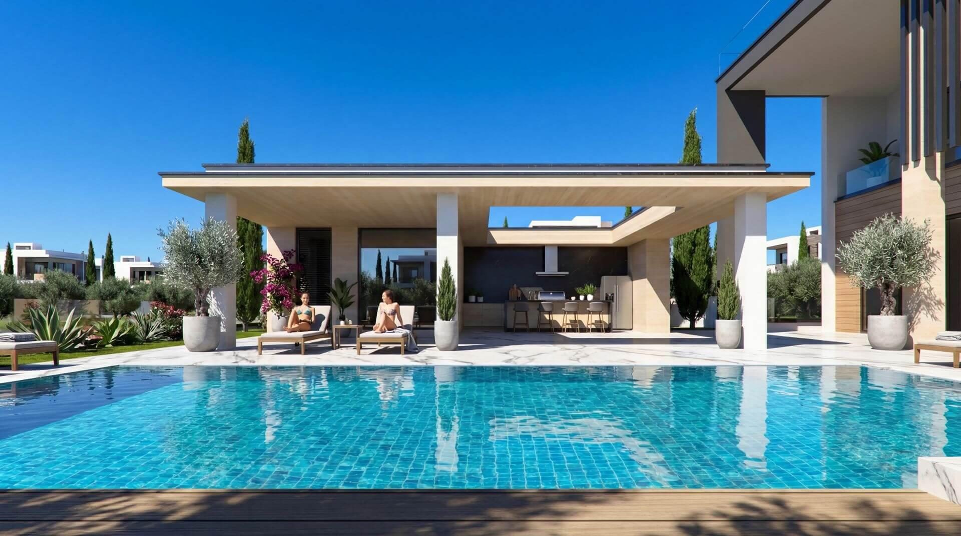 7 BR Luxury Villa with Sea View in Mouttagiaka, Limassol photo 5