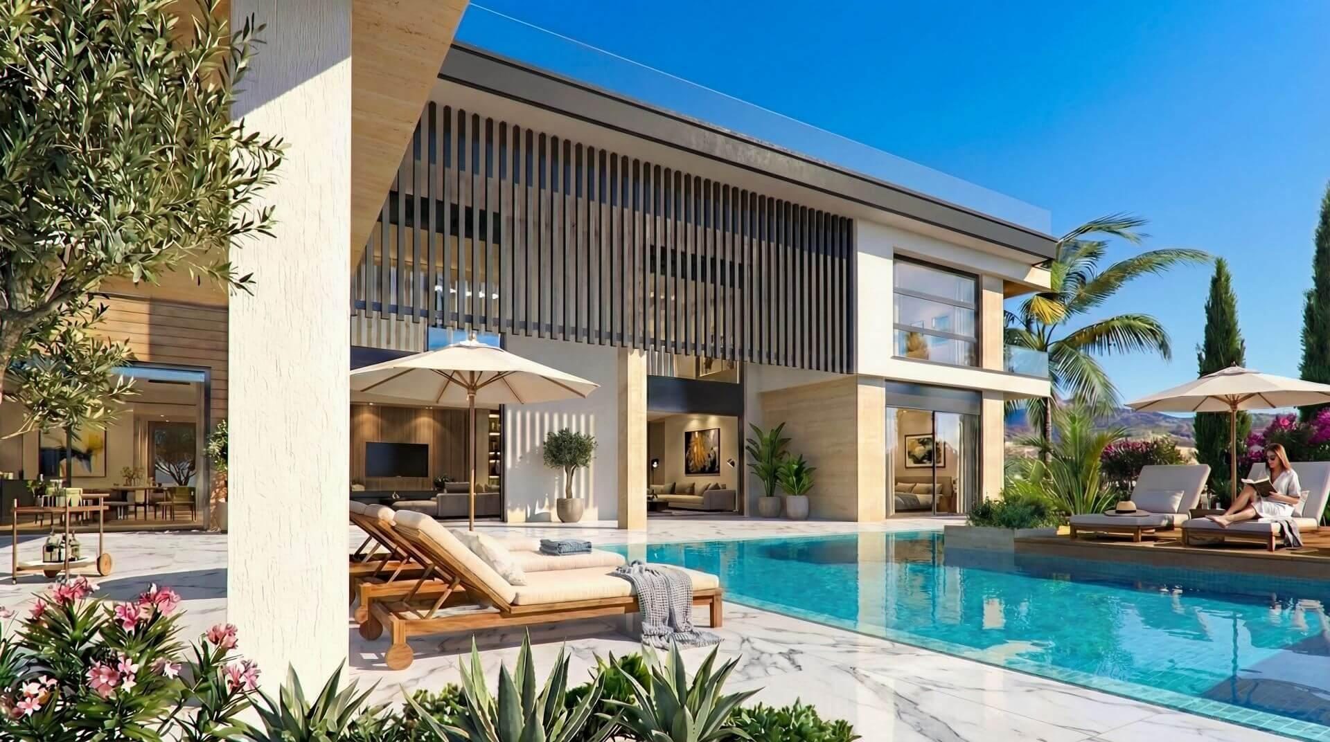 7 BR Luxury Villa with Sea View in Mouttagiaka, Limassol photo 1