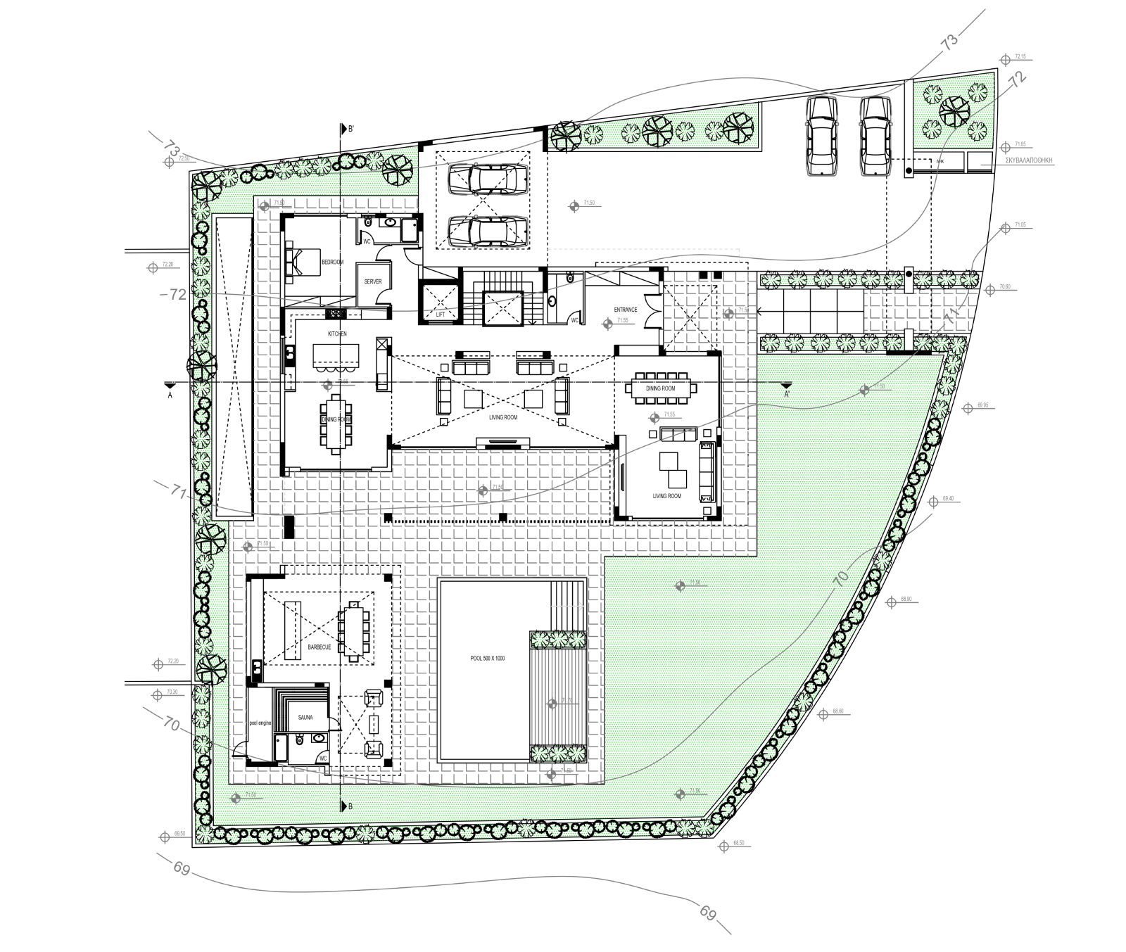 7 BR Luxury Villa with Sea View in Mouttagiaka, Limassol photo 14