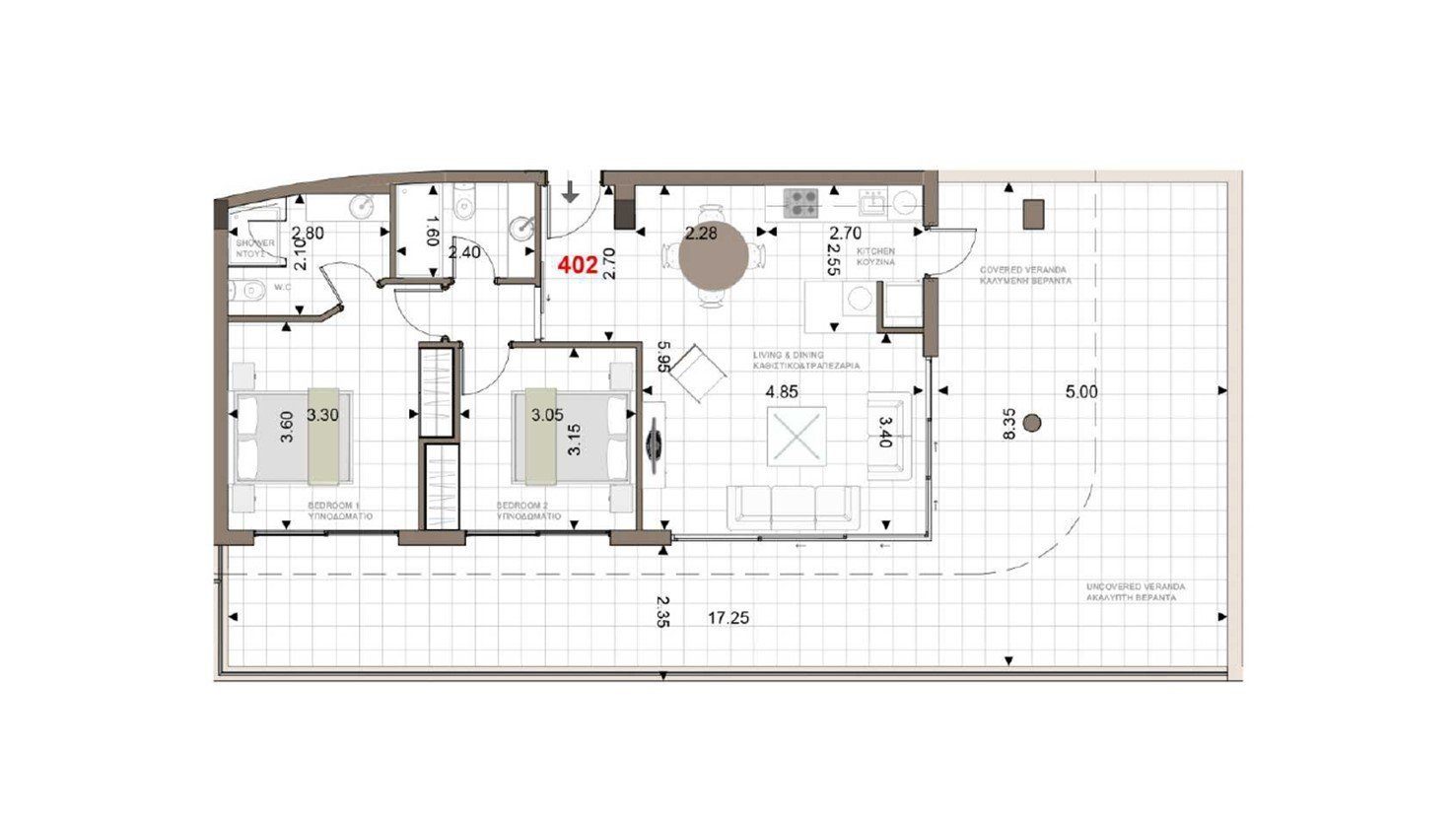 2 BR Penthouse in Trachoni, Limassol photo 10