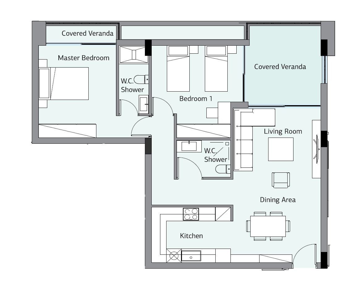 2 BR Apartment in Germasogeia, Limassol photo 14