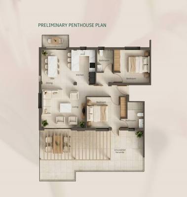 2 BR Penthouse in Geroskipou, Paphos thumbnail 12