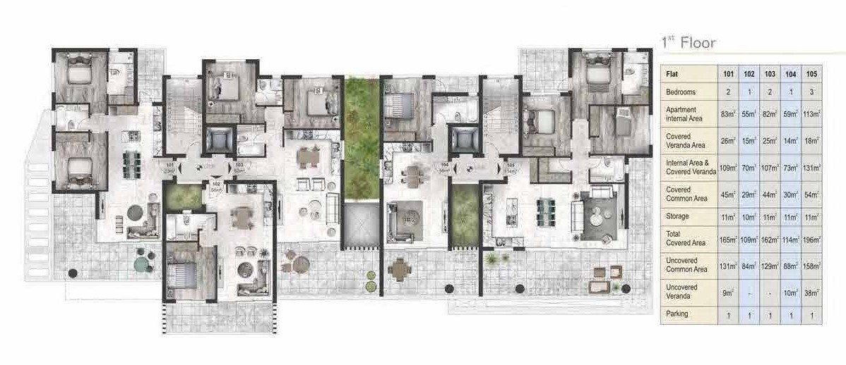 1 BR Apartment in Germasogeia, Limassol photo 7