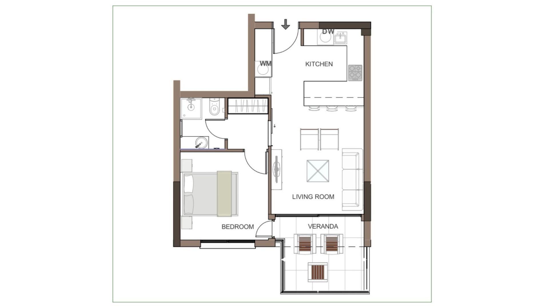 1 BR Apartment in Trachoni, Limassol photo 9