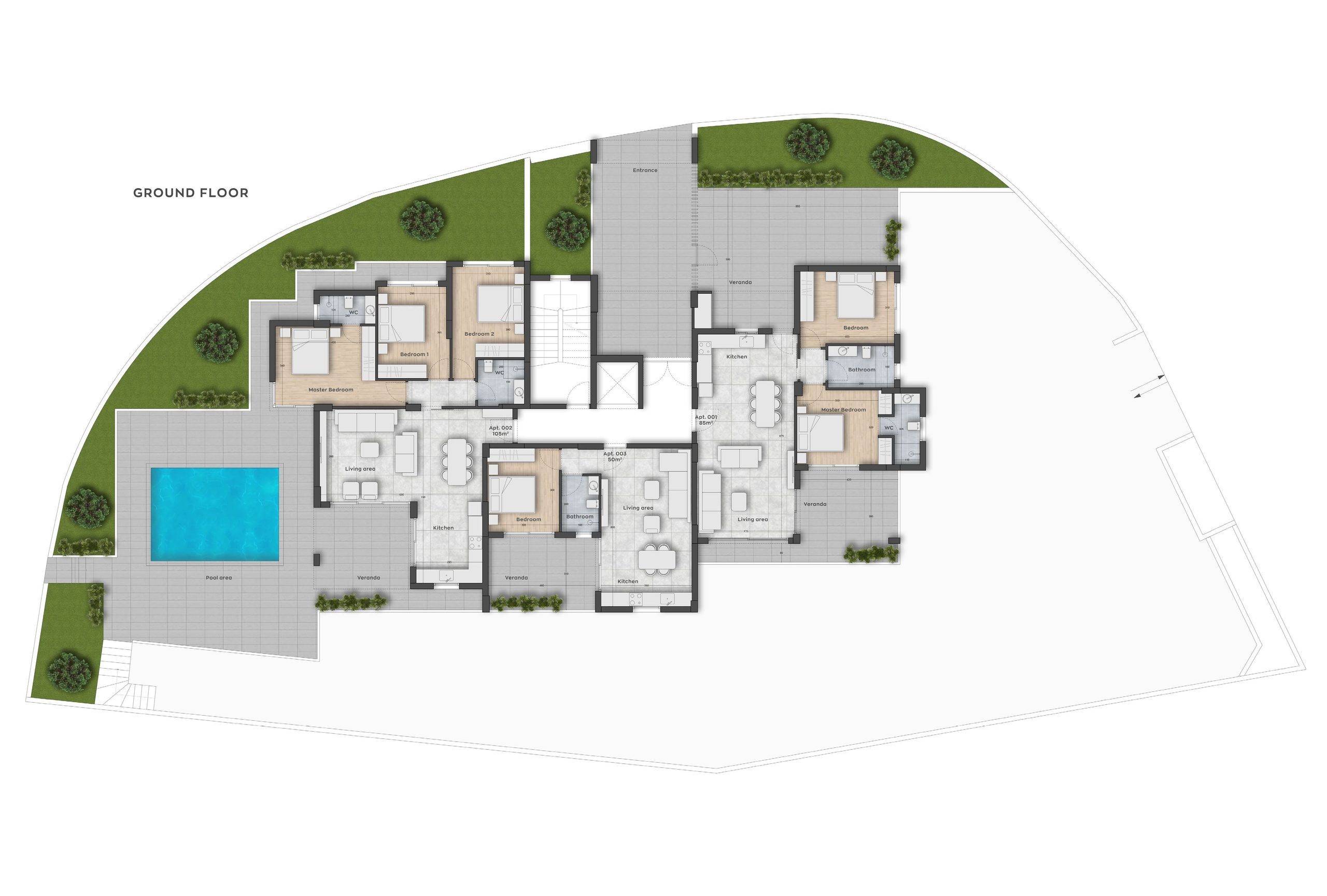 2 BR Ground Apartment in Agia Paraskevi, Limassol photo 26