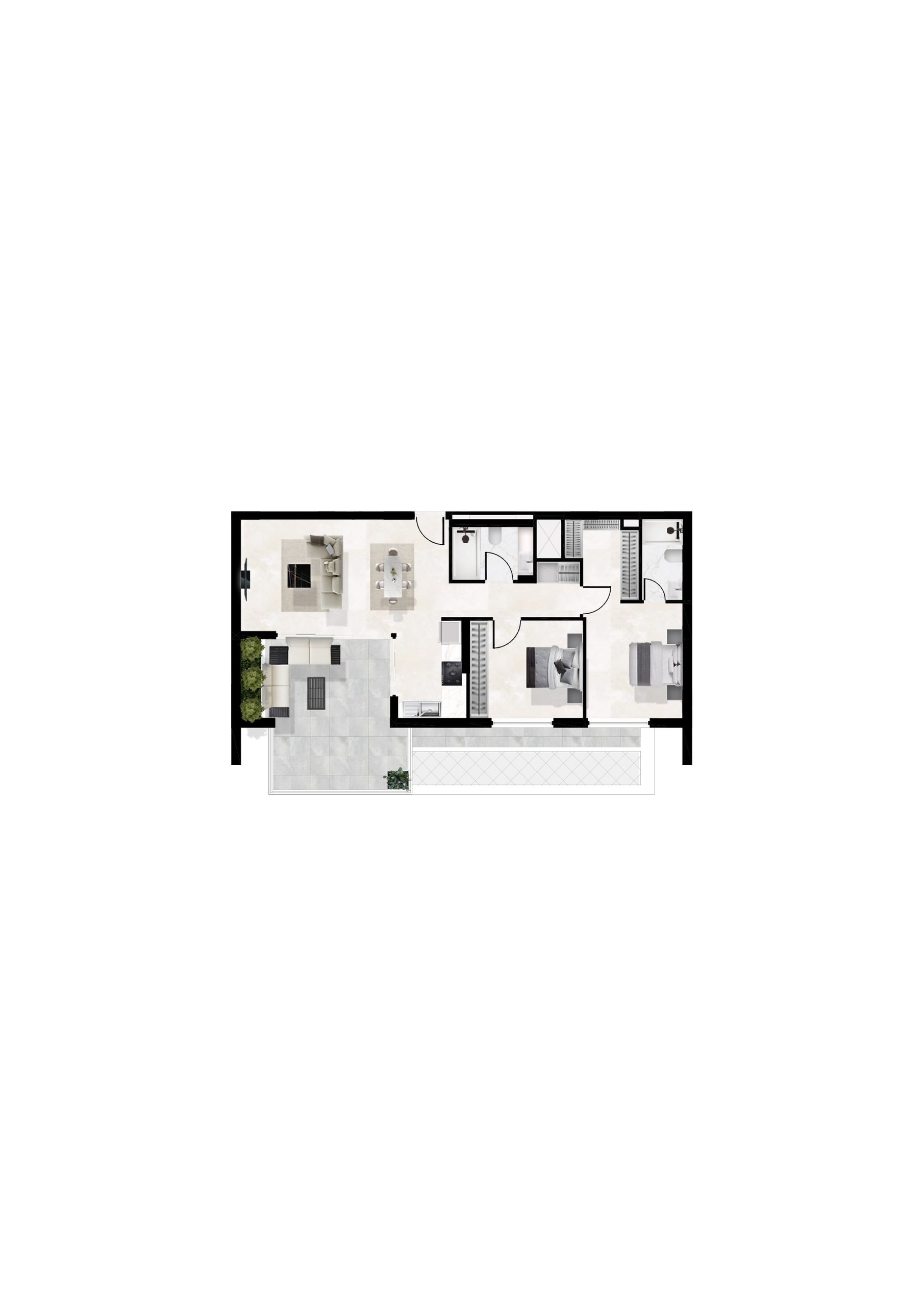 2 BR Apartment in Makenzy, Larnaca photo 6
