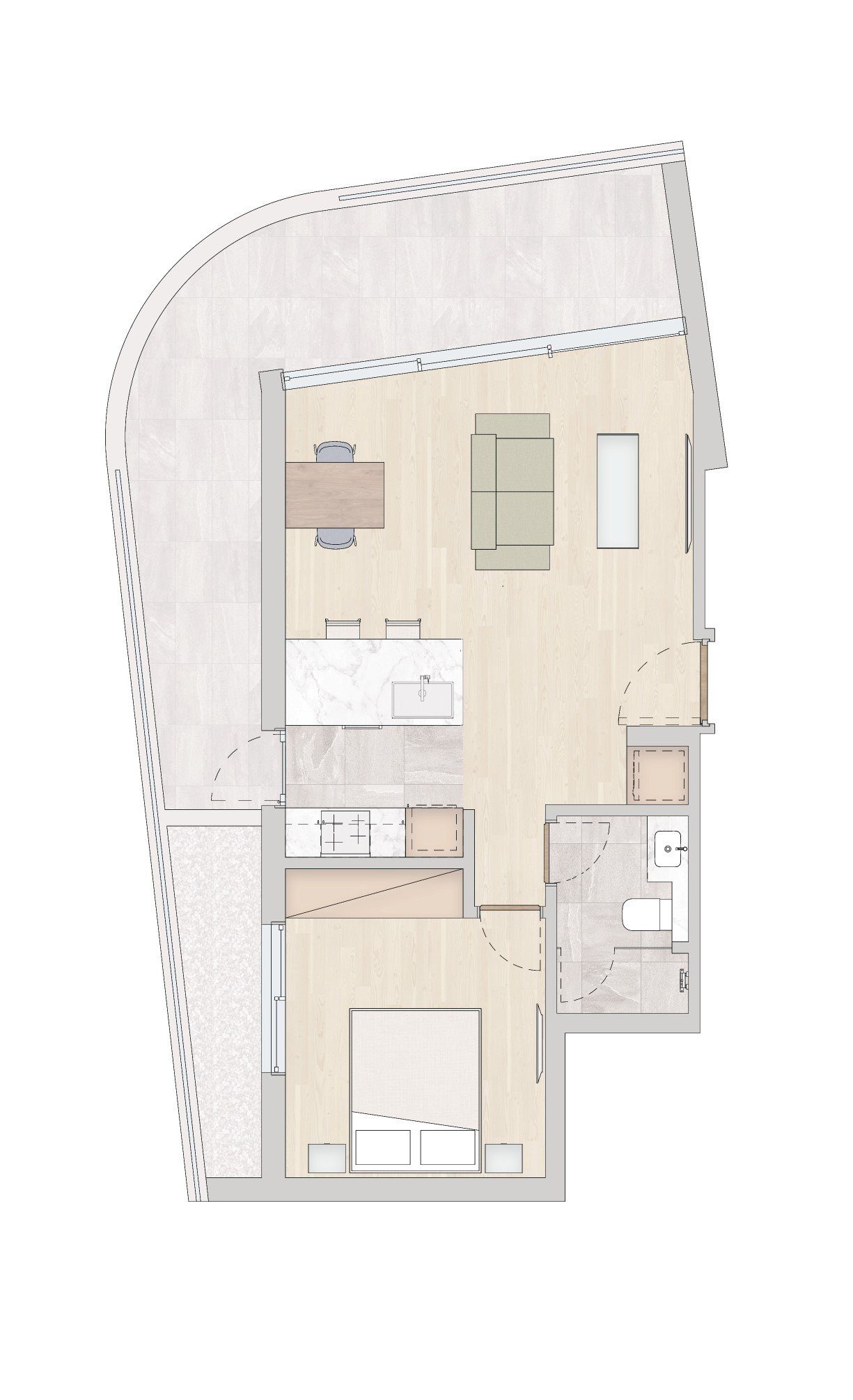1 BR Apartment in Katholiki, Limassol photo 17