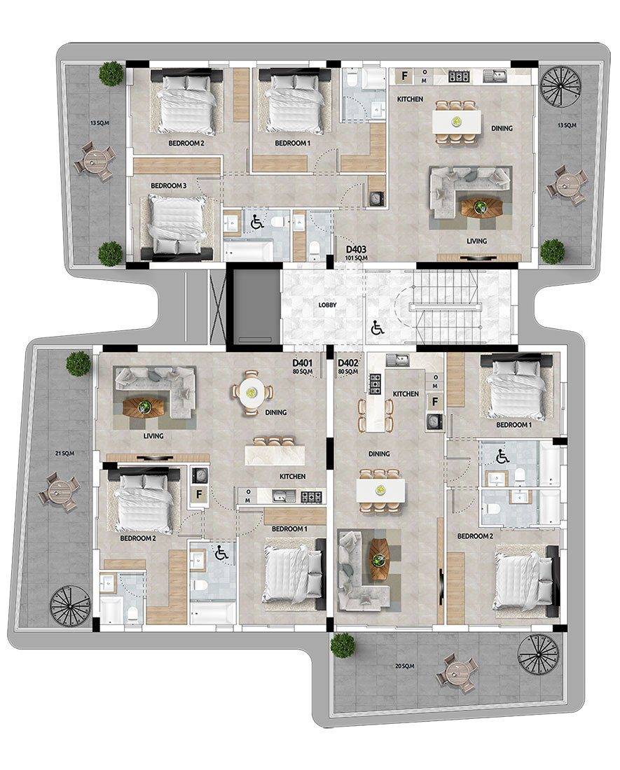 3 BR Penthouse in Livadia, Larnaca photo 18