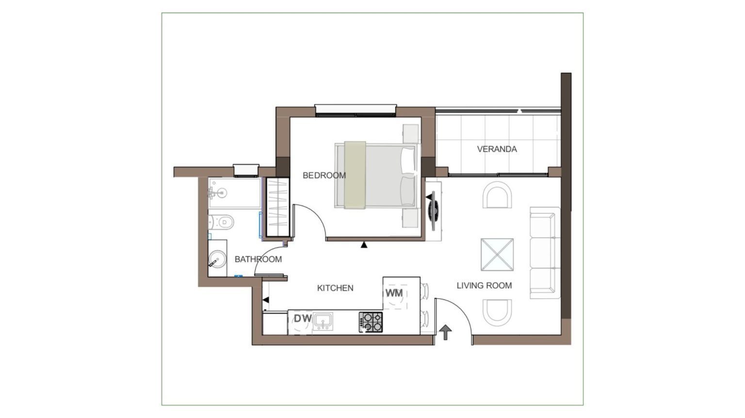 1 BR Apartment in Trachoni, Limassol photo 9