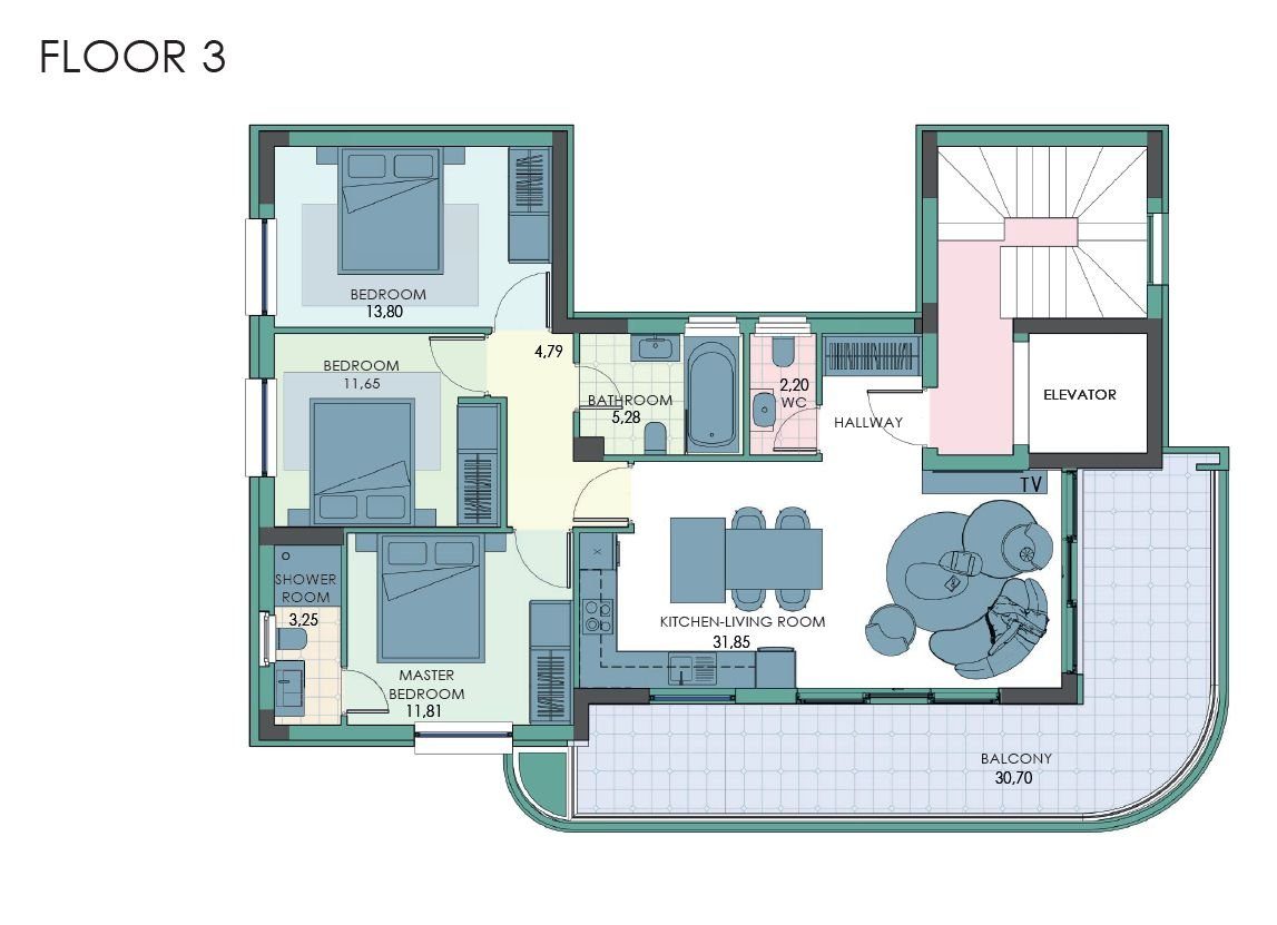 3 BR Penthouse in Agios Nektarios, Limassol photo 21