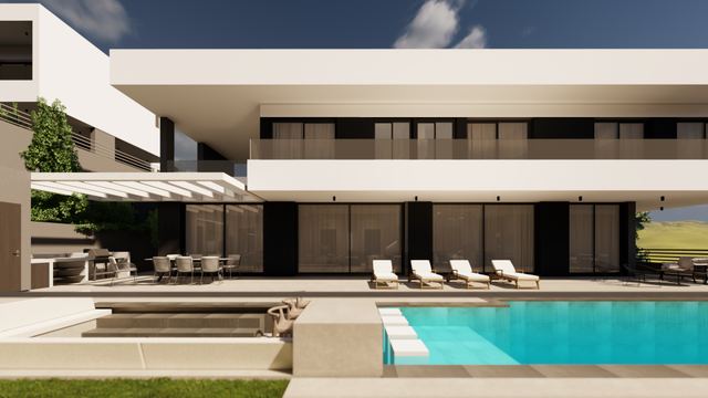 4+1 Bedroom Villa with Partial Sea View in Parekklisia, Limassol