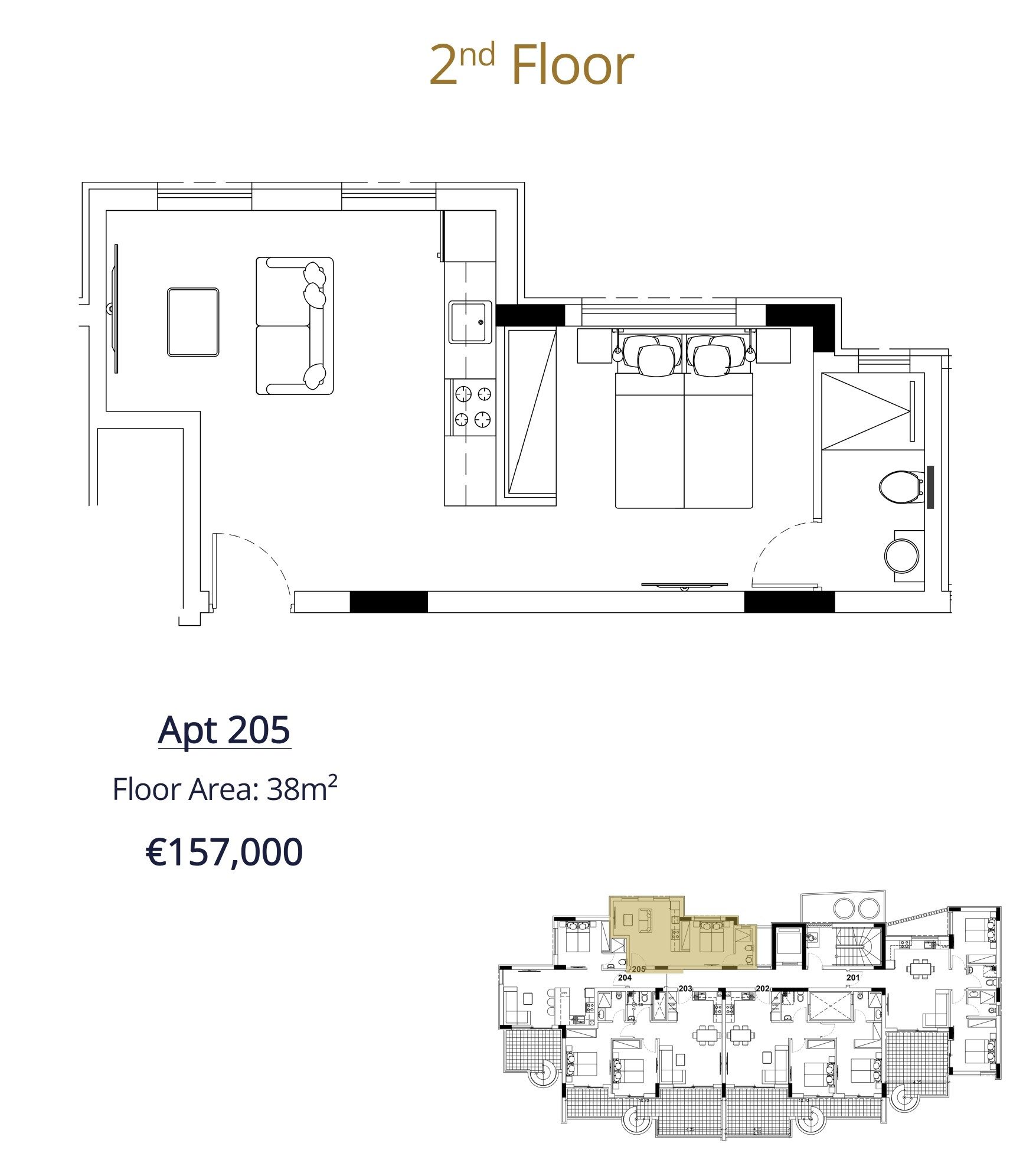 1 BR Apartment in Kolossi, Limassol photo 9
