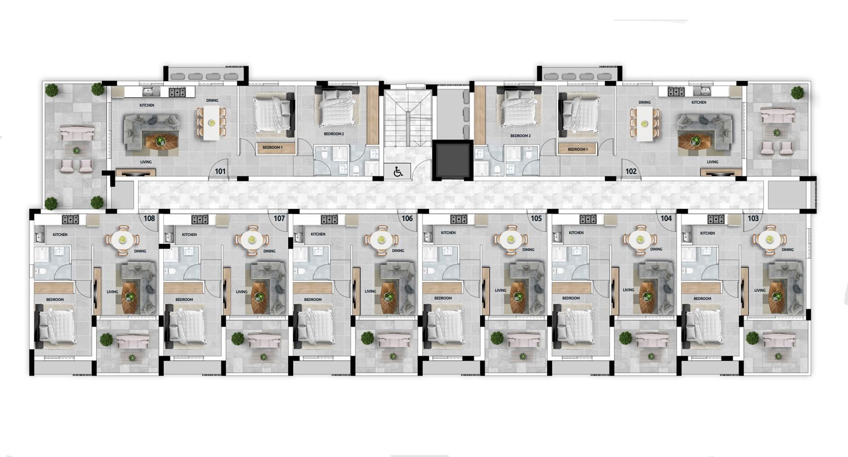1 BR Apartment in Oroklini, Larnaca photo 16