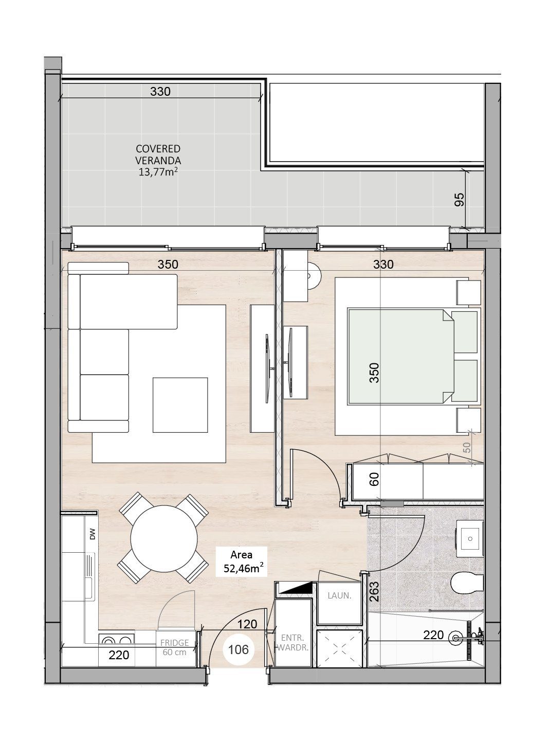 1 BR Apartment in Kapsalos, Limassol photo 9