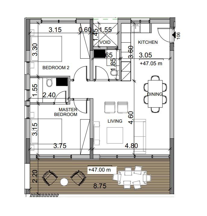 2 BR Apartment in Tombs Of the Kings, Paphos photo 11