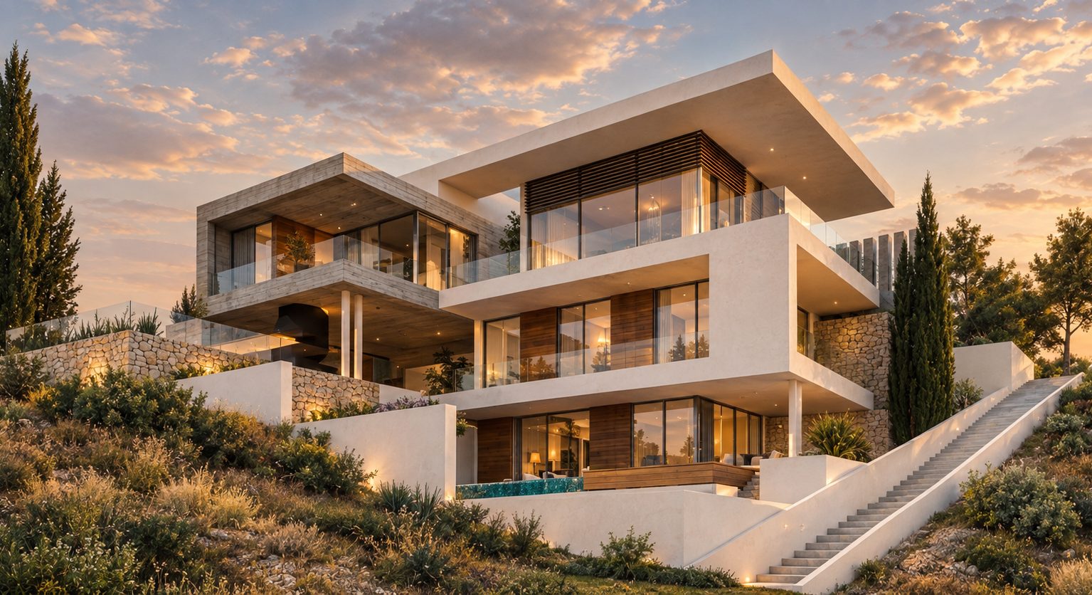 4 BR Luxury Villa with Sea Views in Agios Tychonas, Limassol