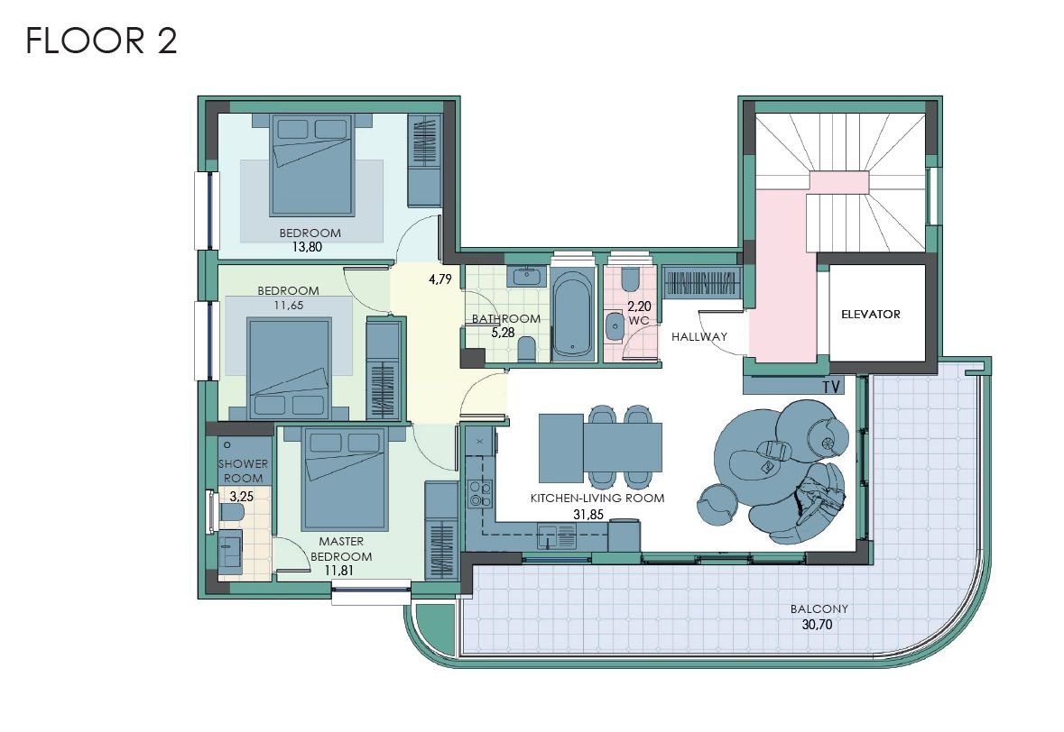 3 BR Apartment in Agios Nektarios, Limassol photo 17