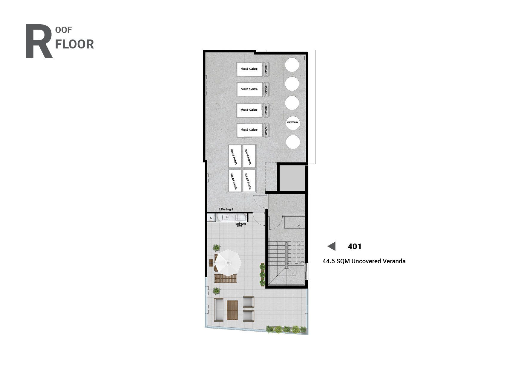 3 BR Penthouse in Larnaca Center, Larnaca photo 6